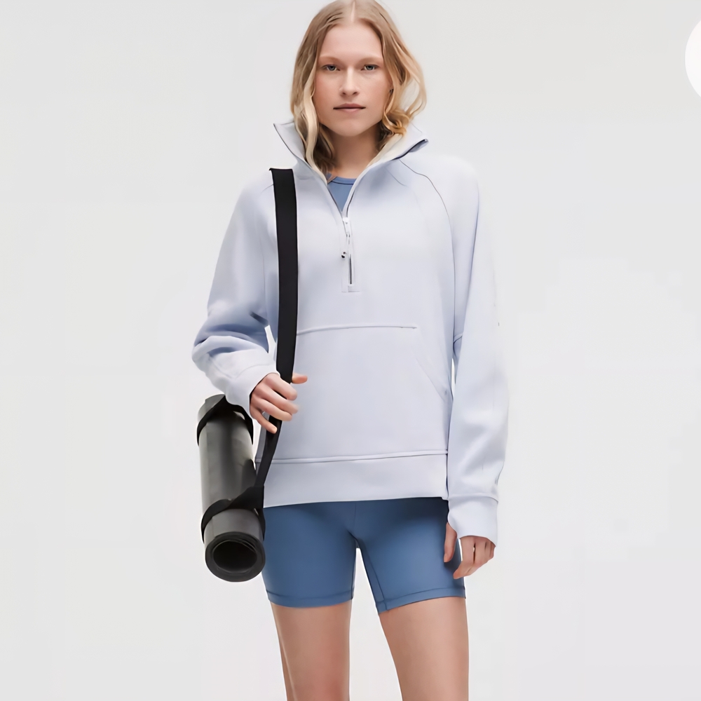NWT scuba lululemon Light Blue Crew Neck Sweater Sz XL/XXL